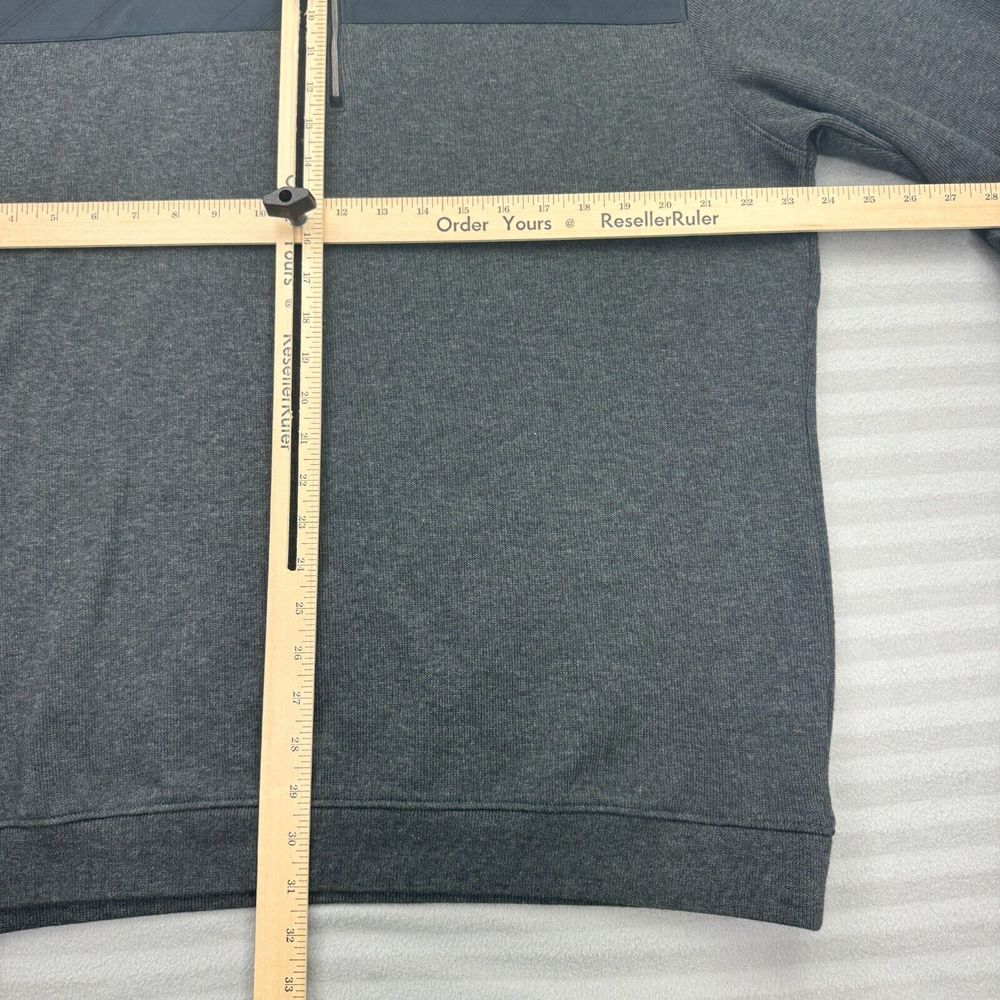 Nike Sweater Men L Gray Tiger Woods Collection Mock Neck 1/4 Zip Golf Pullover - Picture 7 of 10